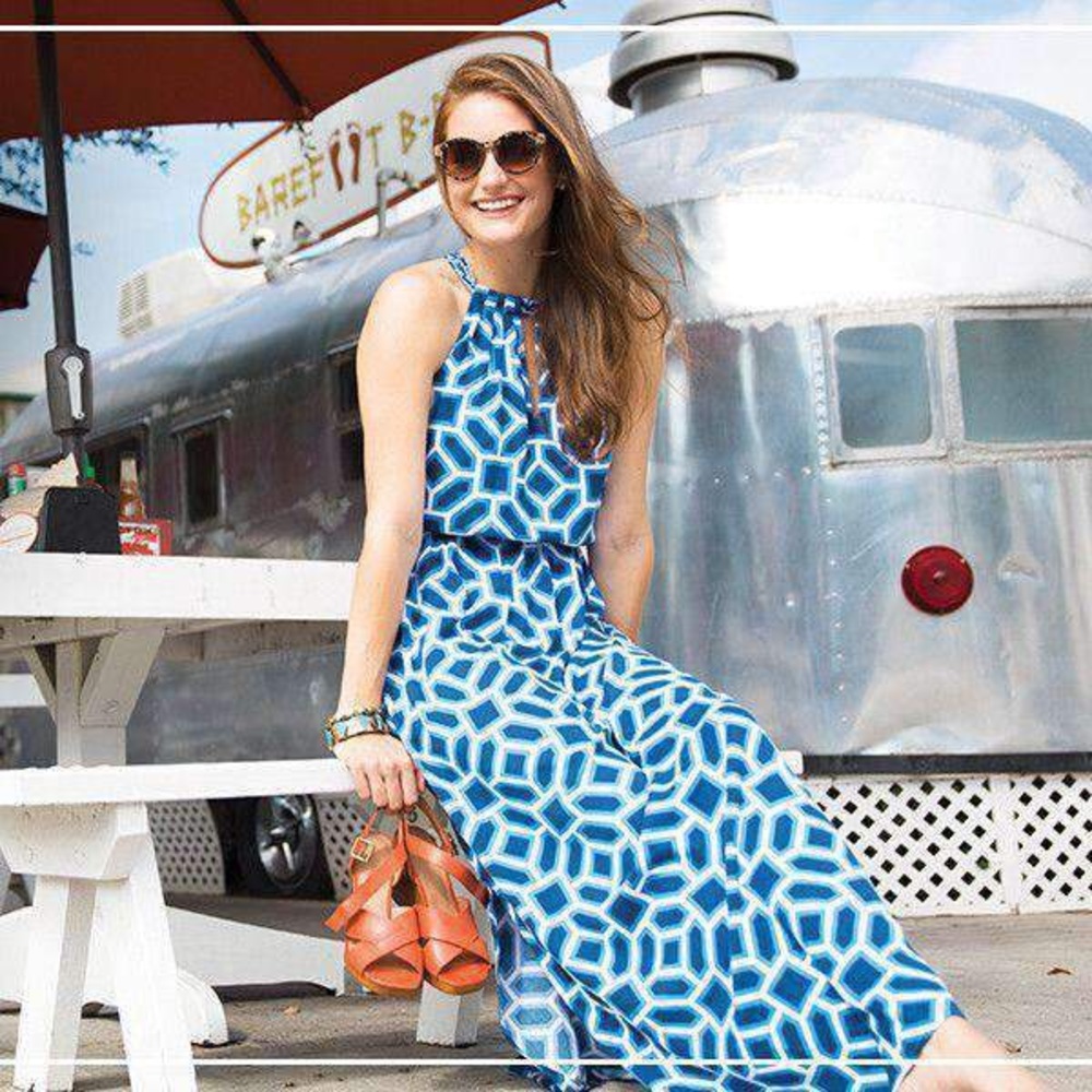 *NWOT* Southern Tide Harper Halter Neck Maxi Dress